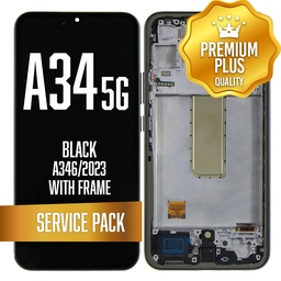 [LCD-A346-WF-SP-BK] LCD Assembly for Galaxy A346 (A34 5G 2023) with Frame - Black (Service Pack)