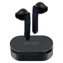 [AA-TWS-AURA-BLK] Ampd - True Wireless In Ear Headphones With Smart Touch Controls And Charging Pack - Black