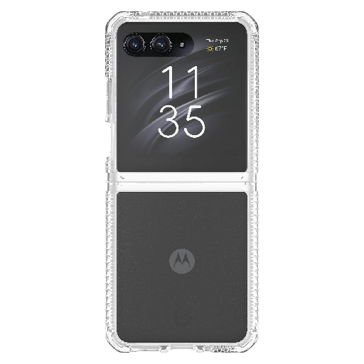 [MTJU-HBMKC-TRSP] Itskins - Hybridr Clear Case For Motorola Razr Plus - Transparent