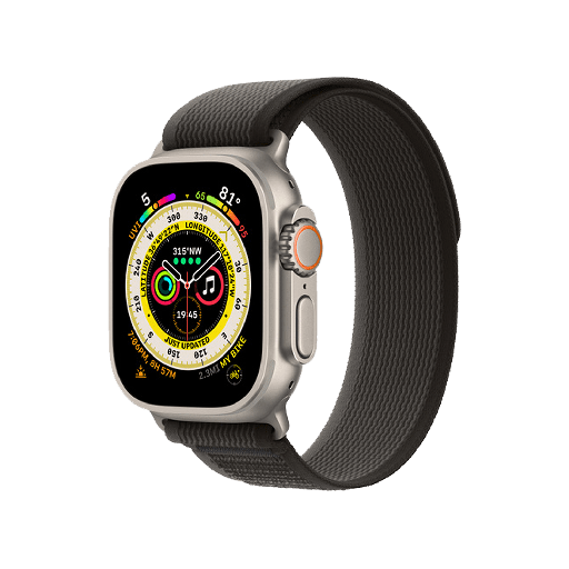 [APWU-NYLON-BLCK] Itskins - Nylon Watch Band For Apple Watch 42mm  /  44mm  /  45mm  /  49mm - Black