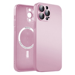 [CS-I13P-GSC-PN] Glass Magesafe Case for iPhone 13 Pro - Pink