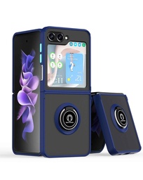 [CS-FL5-MTR-NBL] Matte Ring Case for Z Flip 5 - Navy Blue