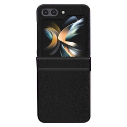 [CS-FL5-LC-BK] Leather Case for Z Flip 5 - Black