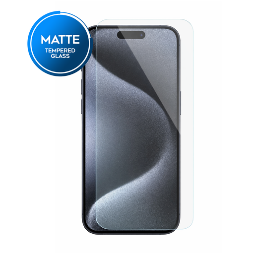 [TG-I15PM-MT] Matte Tempered Glass for iPhone 15 Pro Max (1 Pc)