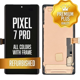 [LCD-GP7P-WF-FP-BK] LCD Assembly for Google Pixel 7 Pro with frame - with fingerprint sensor - All Colors (Premium/ Refurbished)