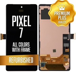 [LCD-GP7-WF-FP-BK] LCD Assembly for Google Pixel 7 with frame - with fingerprint sensor - All Colors (Premium/ Refurbished)