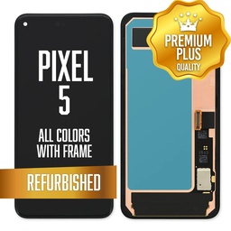 [LCD-GP5-WF-BK] LCD Assembly for Google Pixel 5 with frame - All Colors (Premium/ Refurbished)
