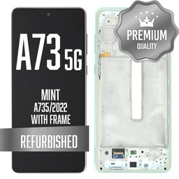 [LCD-A735-WF-MT] LCD Assembly for Galaxy A73 5G (A735/2022) with Frame - Mint (Refurbished)