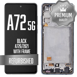 [LCD-A726-WF-BK] LCD Assembly for Galaxy A72 5G (A726/2021) with Frame - Black (Refurbished)