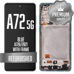 [LCD-A726-WF-BL] LCD Assembly for Galaxy A72 5G (A726/2021) with Frame - Blue (Refurbished)