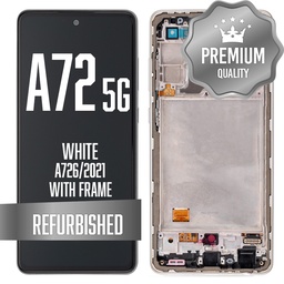 [LCD-A726-WF-WH] LCD Assembly for Galaxy A72 5G (A726/2021) with Frame - White (Refurbished)