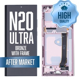 [LCD-N20U-WF-HQ-BR] OLED Assembly for Samsung Note 20 Ultra 5G with Frame - Bronze (Aftermarket/OLED)