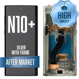 [LCD-N10P-WF-HQ-SI] OLED Assembly for Samsung Galaxy Note 10 Plus with Frame - Silver (Aftermarket/OLED)