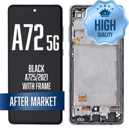 [LCD-A725-WF-HQ-BK] LCD Assembly for Galaxy A72 5G (A725/2021) with Frame - Black (High Quality / AM OLED)