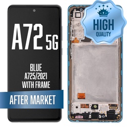 [LCD-A725-WF-HQ-BL] LCD Assembly for Galaxy A72 5G (A725/2021) with Frame - Blue (Aftermarket / OLED)