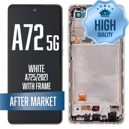[LCD-A725-WF-HQ-WH] LCD Assembly for Galaxy A72 5G (A725/2021) with Frame - White (Aftermarket / OLED)