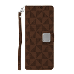 [CS-I15-TWC-BW] Triangle Wallet Case for iPhone 15 - Brown