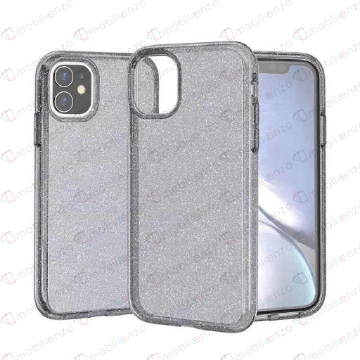 [CS-I15P-TSP-BK] Transparent Sparkle Case for iPhone 15 Pro - Black