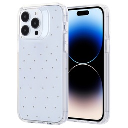 [CS-I15P-DTSC-CLR] Diamond Transparent Color Case for iPhone 15 Pro - Clear