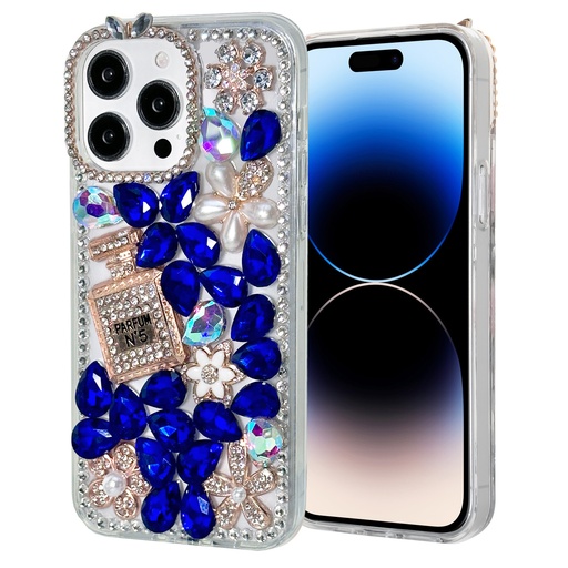 [CS-I15P-DFC-9] Diamond Flower Case for iPhone 15 Pro - 9