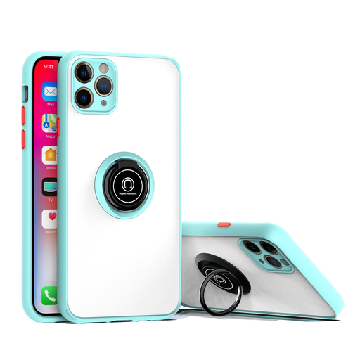[CS-I15P-MTR-LBL] Matte Ring Case for iPhone 15 Pro - Light Blue