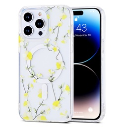 [CS-I15P-MFC-F4] Flower Case with Magsafe for iPhone 15 Pro - F4