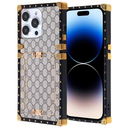 [CS-I15M-LBS-A118] Luxury Back Stand case for iPhone 15 Plus - A118