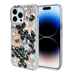 [CS-I15M-DFC-3] Diamond Flower Case for iPhone 15 Plus - 3
