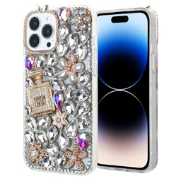 [CS-I15M-DFC-7] Diamond Flower Case for iPhone 15 Plus - 7