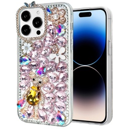 [CS-I15M-DSC-B2] Diamond Stone Case for iPhone 15 Plus - B2