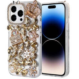 [CS-I15M-DCC-M6] Diamond Crown Case for iPhone 15 Plus - M6