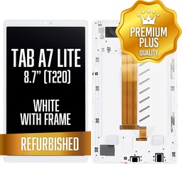 [LCD-TA7L-WIFI-WF-WH] LCD Assembly for Samsung Galaxy Tab A7 Lite 8.7" (T220)  - WiFi With Frame -White (Refurbished)