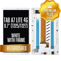 [LCD-TA7L-4G-WF-WH] LCD Assembly for Samsung Galaxy Tab A7 Lite 8.7" (T225 / T227) - 4G With Frame -White (Refurbished)