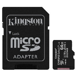 [SDCS2/64GB] Kingston - Microsdxc Canvas Select Plus 64gb Memory Card And Adapter - Black