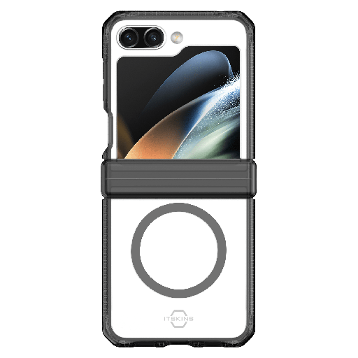 [SGB5-SUMHI-SMOK] Itskins - Supremer Hinge Magsafe Case For Samsung Galaxy Z Flip5 - Smoke
