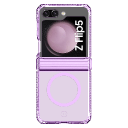 [SGB5-SUMHI-LIPP] Itskins - Supremer Hinge Magsafe Case For Samsung Galaxy Z Flip5 - Transparent Purple