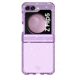 [SGB5-SUHPK-LIPP] Itskins - Supremer Hinge Spark Case For Samsung Galaxy Z Flip5 - Transparent Purple