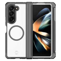[SGQ5-SUHIP-SMPE] Itskins - Supremer Hinge Magsafe Case With Pen Holder For Samsung Galaxy Z Fold5 - Smoke