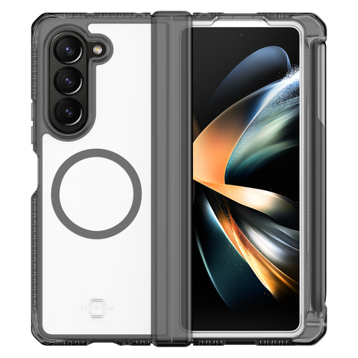 [SGQ5-SUHIP-SMPE] Itskins - Supremer Hinge Magsafe Case With Pen Holder For Samsung Galaxy Z Fold5 - Smoke