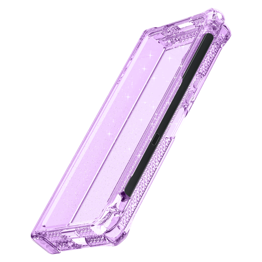 [SGQ5-SUSKP-LPPE] Itskins - Supremer Hinge Spark Case With Pen Holder For Samsung Galaxy Z Fold5 - Transparent Purple