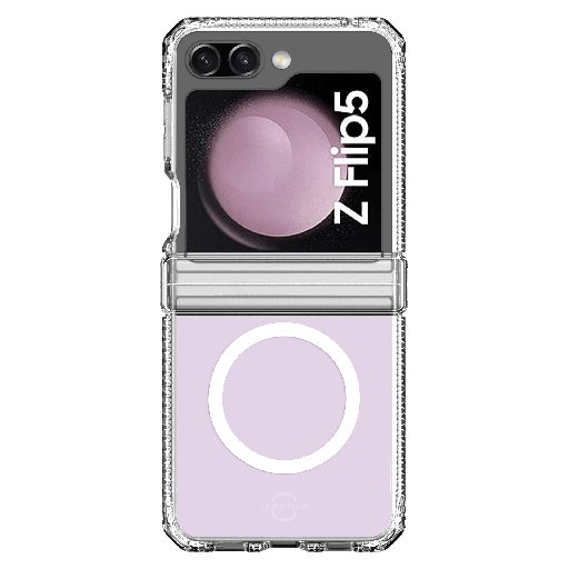 [SGB5-HIMCL-TRSP] Itskins - Hybridr Clear Hinge Magsafe Case For Samsung Galaxy Z Flip5 - Transparent