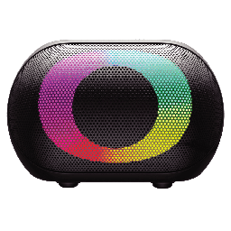 [SWAY-HALO-BLK] Sway - Halo Led Ipx5 Splash Resistant Bluetooth Speaker 10w - Black