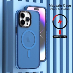[CS-I15-MLS-DBL] Magsafe Matte Letter Strap Case for iPhone 15 - Dark Blue