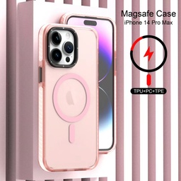 [CS-I15-MLS-PN] Magsafe Matte Letter Strap Case for iPhone 15 - Pink
