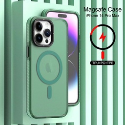 [CS-I15M-MLS-GR] Magsafe Matte Letter Strap Case for iPhone 15 Plus - Green