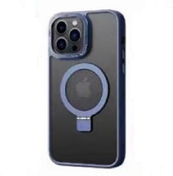 [CS-I15M-MSC-DBL] Magsafe Matte Stand Case for iPhone 15 Plus - Dark Blue