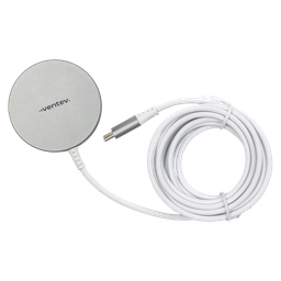 [MC10-SLV262632] Ventev - 10ft Alloy 15w Wireless Magnetic Charger - Silver