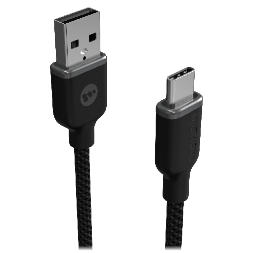 [409911479] Mophie - Usb A To Usb C Cable 3ft - Black