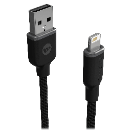 [409911481] Mophie - Usb A To Apple Lightning Cable 6ft - Black