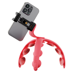 [TPRO-01-RED] Tenikle - Pro Bendable Suction Cup Tripod Mount - Red